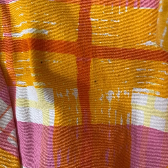 Liz Claiborne Yellow and Pink Plaid Blazer M - Picture 3 of 5